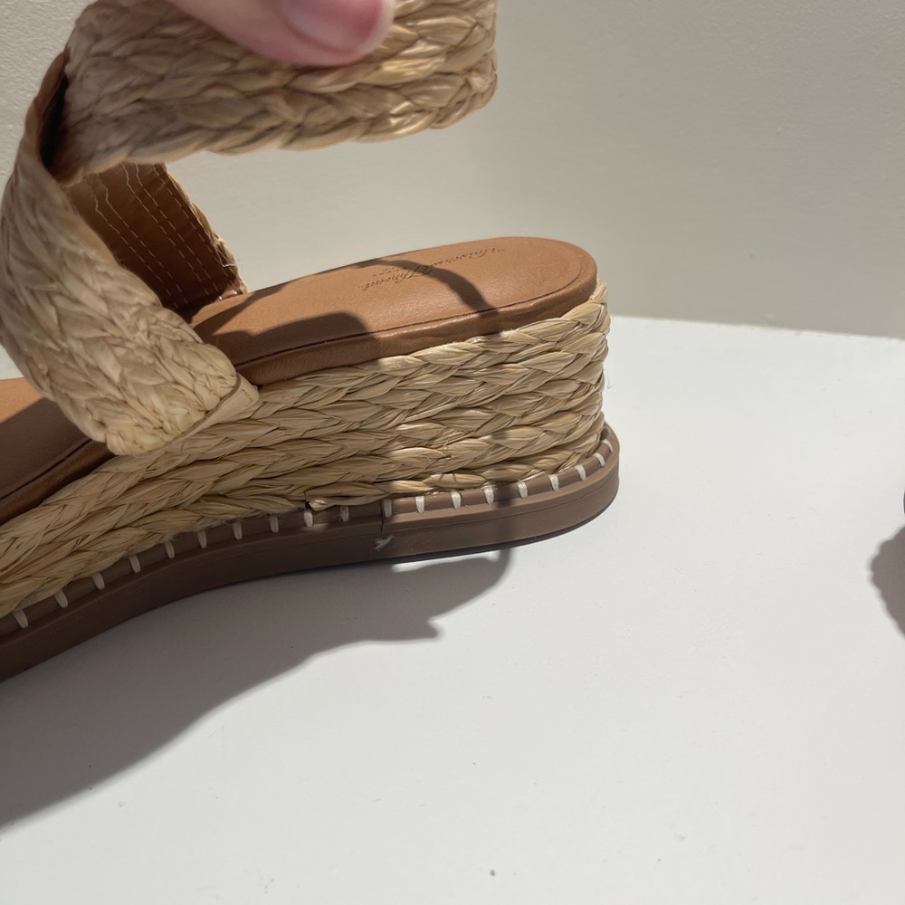Target Women's Kayla Wedge Heels - Universal Thread™ Beige 9 - Picture 3 of 4